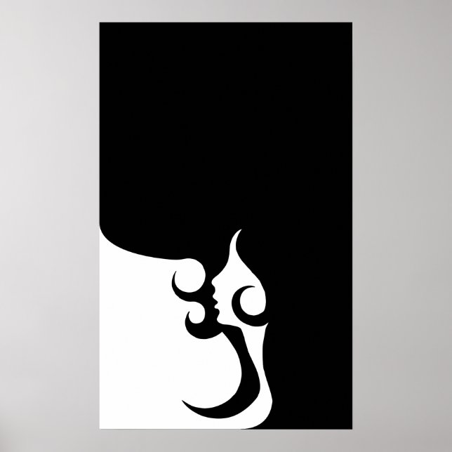 Póster Retro Mod Woman (Frente)