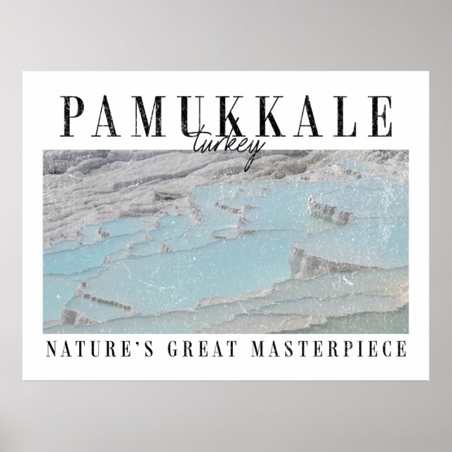 Póster Retro Pamukkale (Frente)