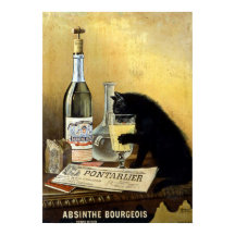 Retro poster francés "absinthe bourgeois"