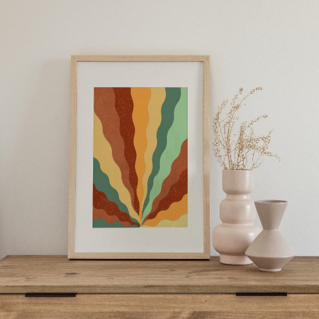 Póster retro psicodélico Groovy Colorido (Subido por el creador)