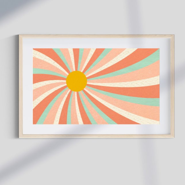 Póster retro psicodélico Groovy Colorido (Subido por el creador)