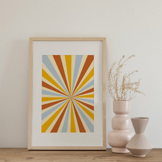 Póster retro psicodélico Groovy Colorido (Subido por el creador)