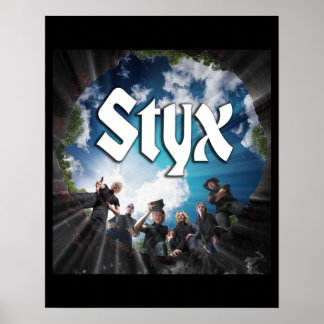 Póster Retro Regalo de música clásica de banda STYX para