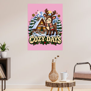 Póster Retro Reno Días Acogedores