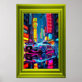 Póster Retro Ride in Urban Light