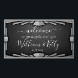 Póster Retro Roaring Estilo Art Deco de 20 Elegante negro<br><div class="desc">La elegancia negra estilo Art Déco de los años 20. Personalizar con su propio texto!</div>