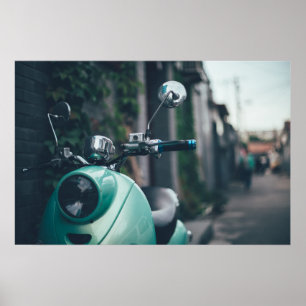 Póster Retro Scooter
