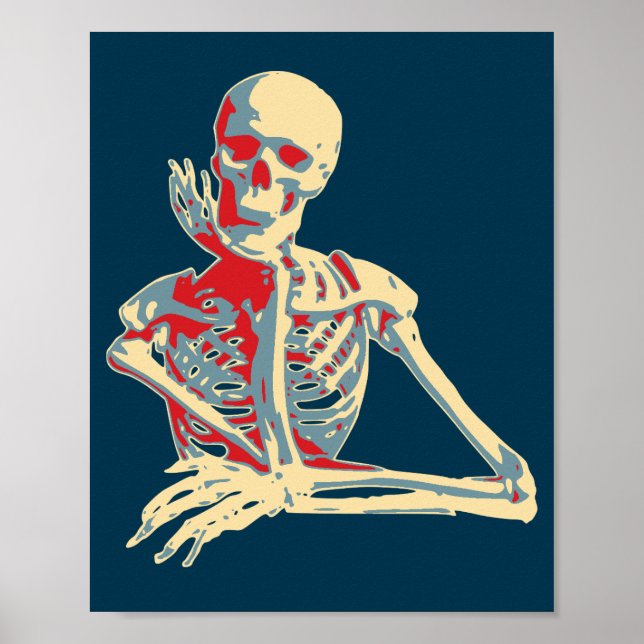 Póster Retro Skeleton (Frente)