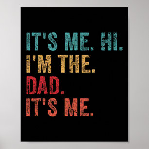 Póster Retro Soy Yo Hola Soy El Papá Soy Yo Divertido
