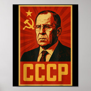 Póster Retro Sssr Lavrov de la Unión Soviética Vintage Cc