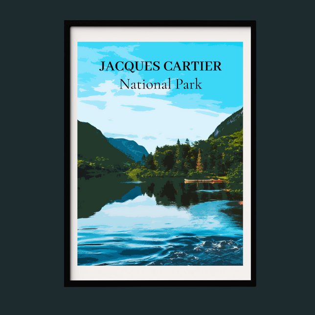 Póster Retro Travel Style Jacques Cartier National Park (Subido por el creador)