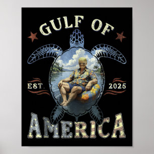 Póster Retro Trump Merica 4 De Julio 47 Presidente Amer