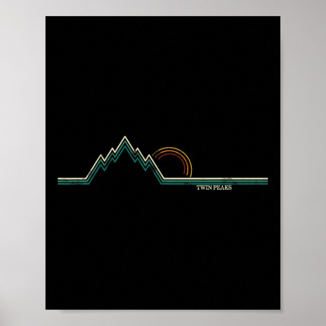 Póster Retro Twin Peaks  (Frente)