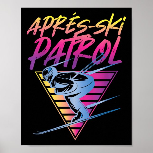 Póster Retro Vintage 80 Apres Ski Patrol (Frente)