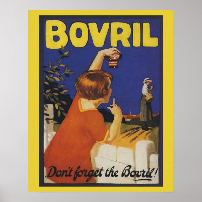Póster Retro vintage advertising, Bovril (Frente)