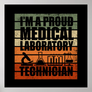 Póster Retro vintage de Medical Lab Tech