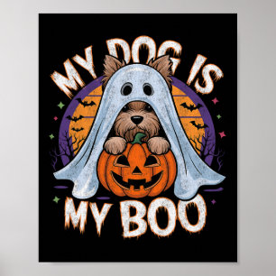 Póster Retro Vintage Mi Perro Es Mi Perro Fantasma De Boo