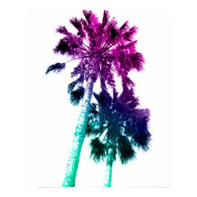 Retro Vintage Ombre Pop Art Los Angeles Print