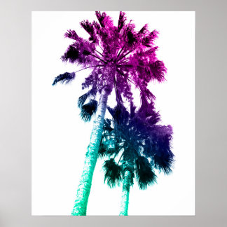 Póster Retro Vintage Ombre Pop Art Los Angeles Print