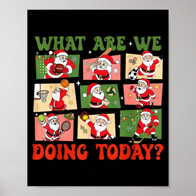 Póster Retro What Are We Doing Today Santa Pe Teacher Tea (Frente)