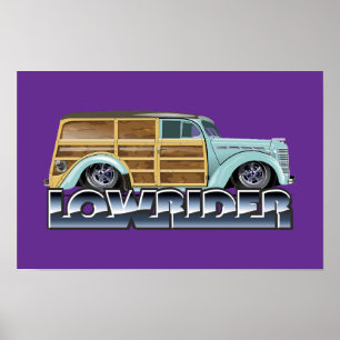 Póster Retro Woody Lowrider