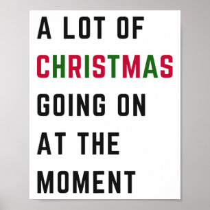 Póster Retro Xmas Divertido Muchos Navidades En Marcha