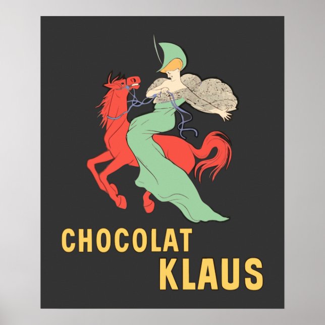 Póster Retro y Chocolat Klaus (Frente)