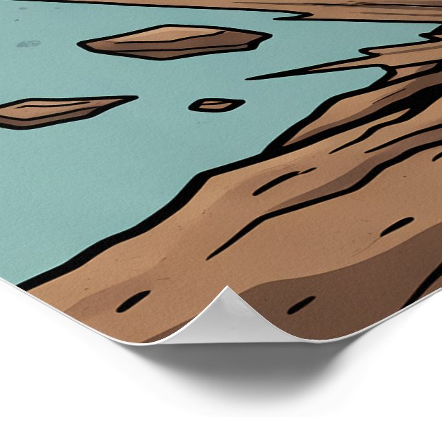 Póster Retro Zombie Gamer Hand - Classic Controller Grip (Esquina)