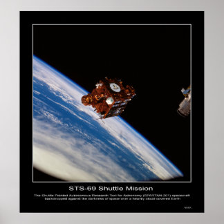 Póster Retroceso de la nave espacial SPARTAN-201