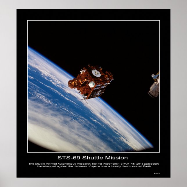 Póster Retroceso de la nave espacial SPARTAN-201 (Frente)