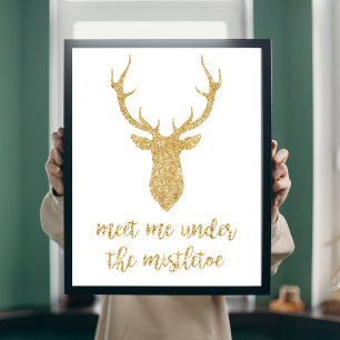 Póster Reúnete conmigo bajo el mistletoe - Navidades de o