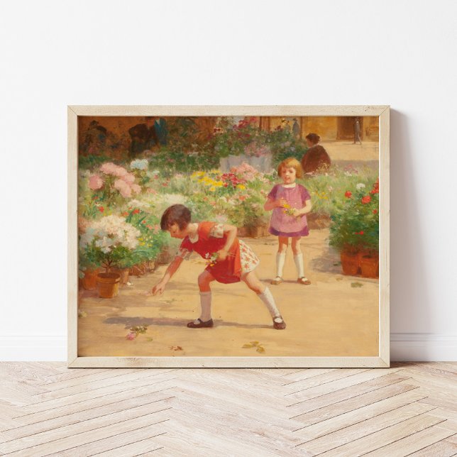 Póster Reuniendo flores | Victor Gabriel Gilbert (Subido por el creador)