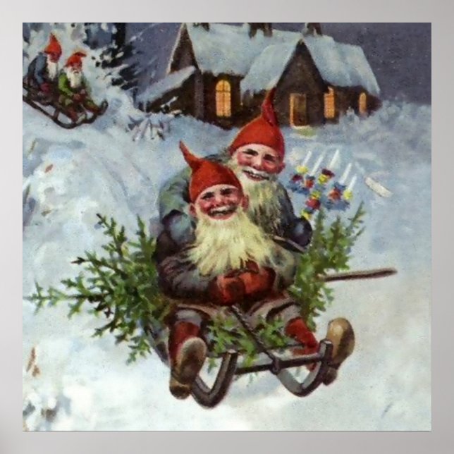 Póster "Reuniendo los Pinos Boughs" por Jenny Nystrom (Frente)