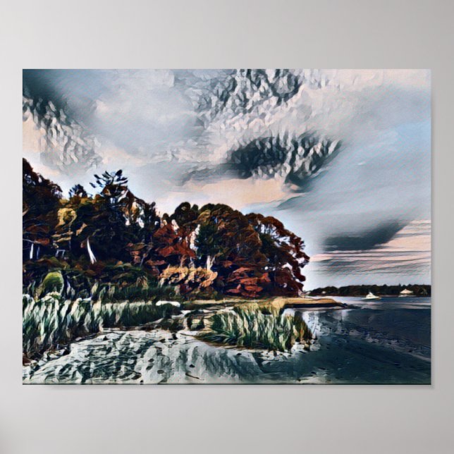 Póster Reuniendo nubes de tormenta (Frente)