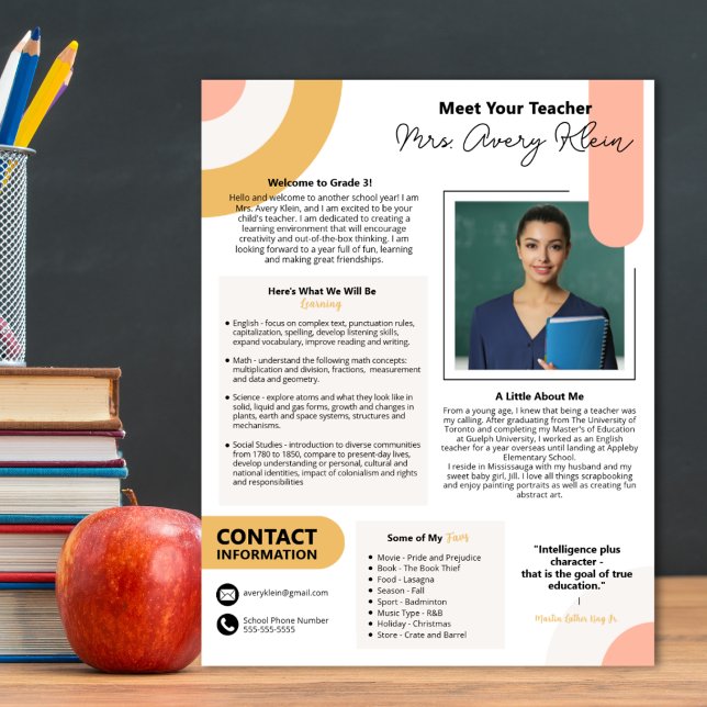 Póster Reunión Contemporánea Con El Profesor (Essential for teachers)