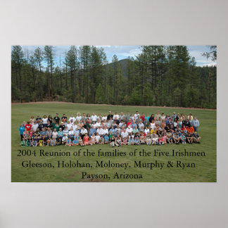Póster Reunión de 2004 Cinco irlandeses