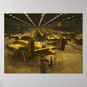 Póster Reunión de bombarderos B-25