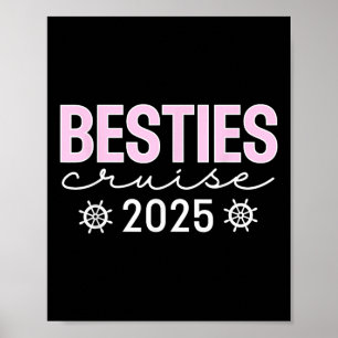 Póster Reunión de crucero de amigas 2025 Amigas coinciden