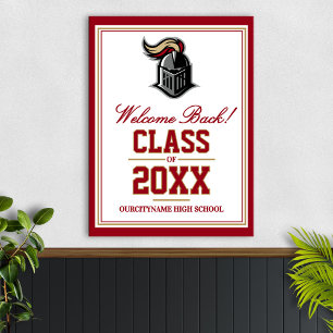 Póster Reunión de exalumnos de la clase de la mascota de 