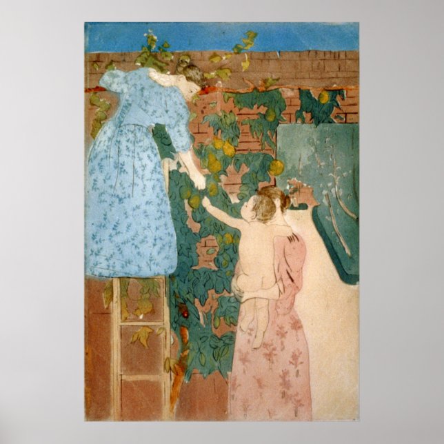Póster Reunión de Fruta - Mary Cassatt - 1895 (Frente)