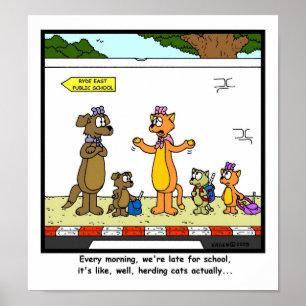 Póster Reunión de gatos