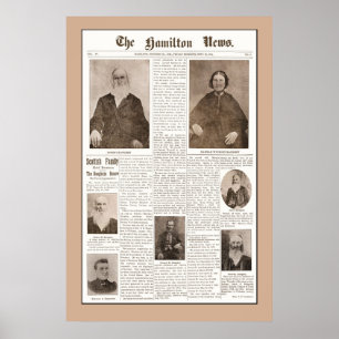 Póster Reunión de Haughey Family - 16 sep. 1904 - Brown