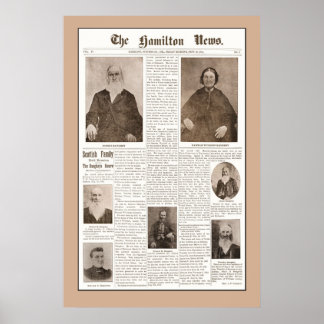 Póster Reunión de Haughey Family - 16 sep. 1904 - Brown