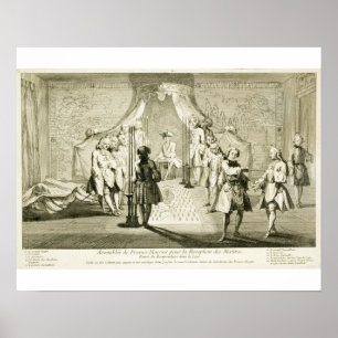 Póster Reunión de masones libres para el inicio de Mamáes