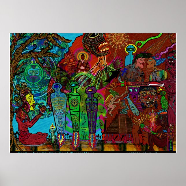 Póster Reunión de másters interdimensionales (Frente)