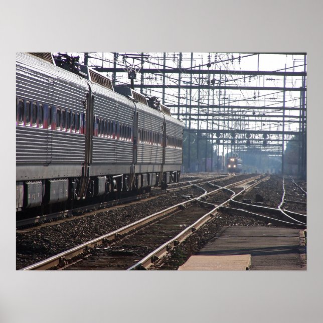 Póster Reunión De Tardía En Los Trenes Regionales De La S (Frente)
