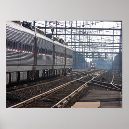 Póster Reunión De Tardía En Los Trenes Regionales De La S