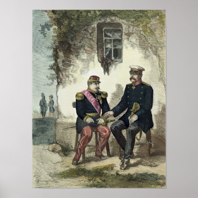 Póster Reunión entre Otto von Bismarck y Napoleón (Frente)
