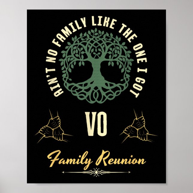 Póster Reunión Familiar 2025 Diseño Combinable - Vo  (Frente)