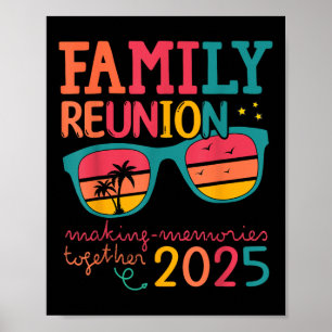 Póster Reunión familiar 2025 Hacer Recuerdos Vibes famili